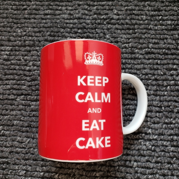 KEEP CALM and EAT CAKE by Soho loft Mug with funny message Like New - Picture 2 of 7